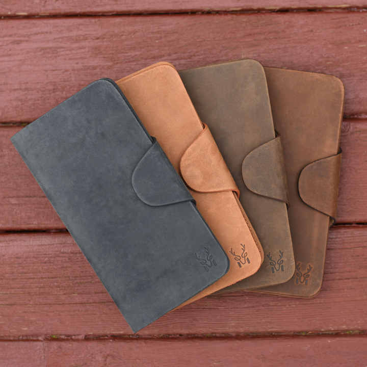 High Quality Genuine Leather Men's Long Wallet,