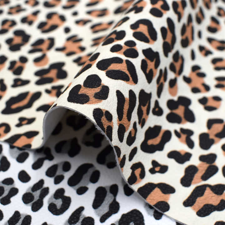 Printed Leopard-Vinyl Fabric