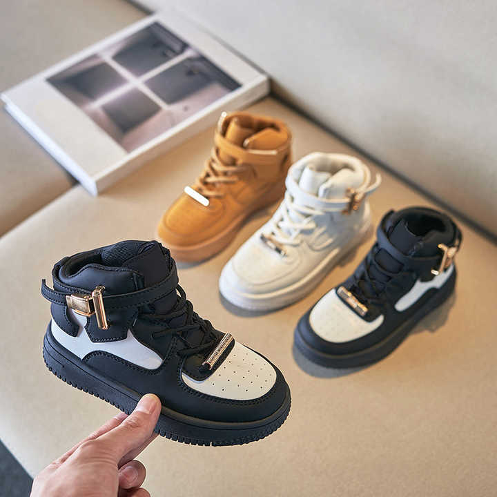 Genuine leather boots for boys and girls