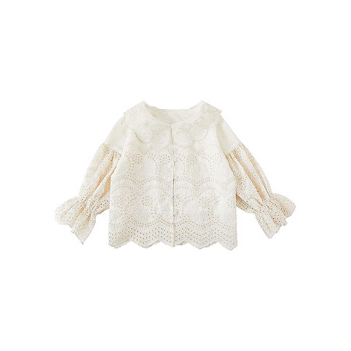 Toddler Kids Embroidery Cotton Princess Shirt