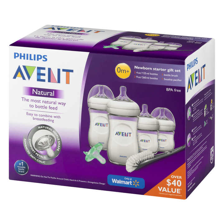Philips Avent Natural BPA-Free Newborn Baby Bottle