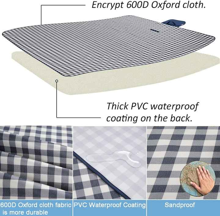 Portable Folding Picnic Blanket for Camping, Waterproof. Custom OEM ODM Design Portable