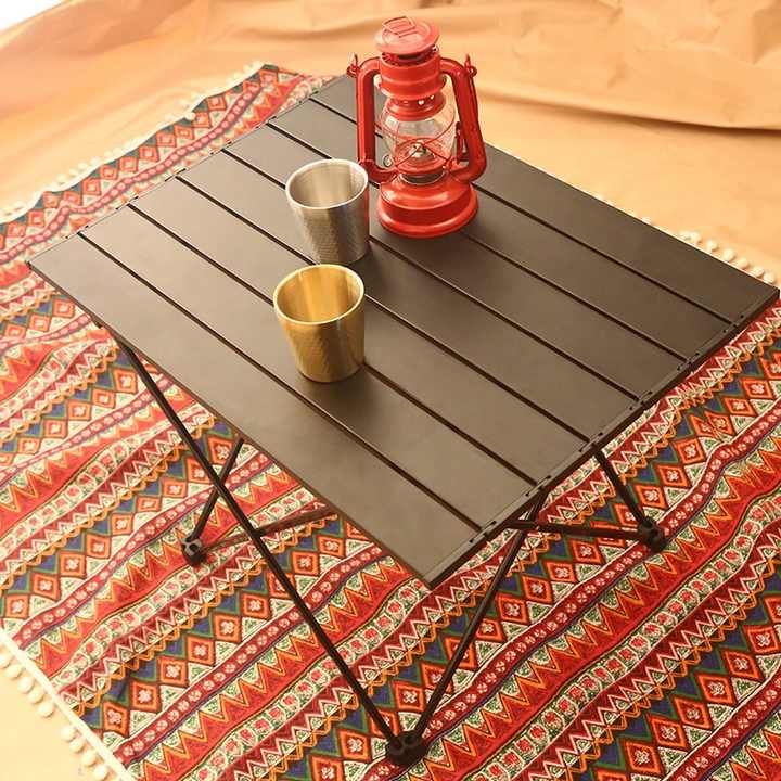 In Stock Lightweight Aluminum Hiking Table Folding Camping Table Foldable Portable Picnic Table