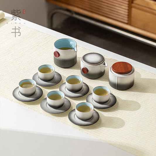 طقم شاي سيراميكي فاخر هدية منزلية ,Luxury Ceramic Tea Set Home Gift