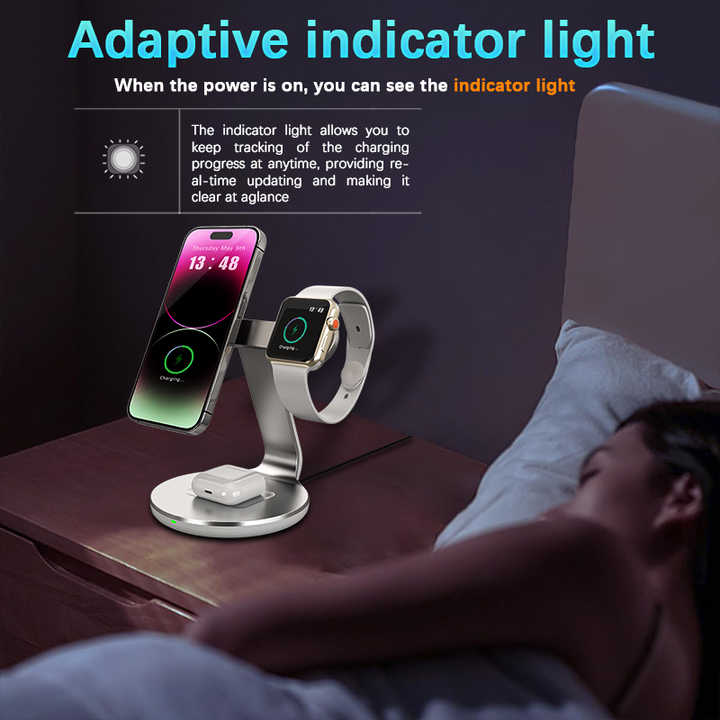 15W 3-in-1 Stand for iPhone 12 13 Pro Max for Apple