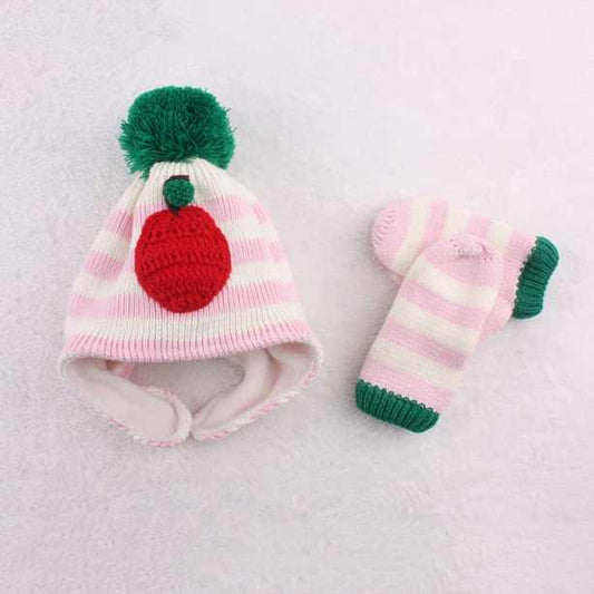 قبعات اطفال شتوية مع غطاء