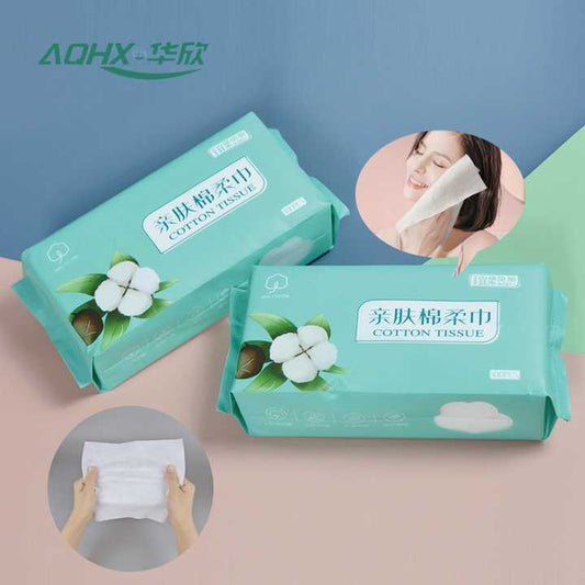 OEM Large Size 20*20cm Disposable Cotton Wipes