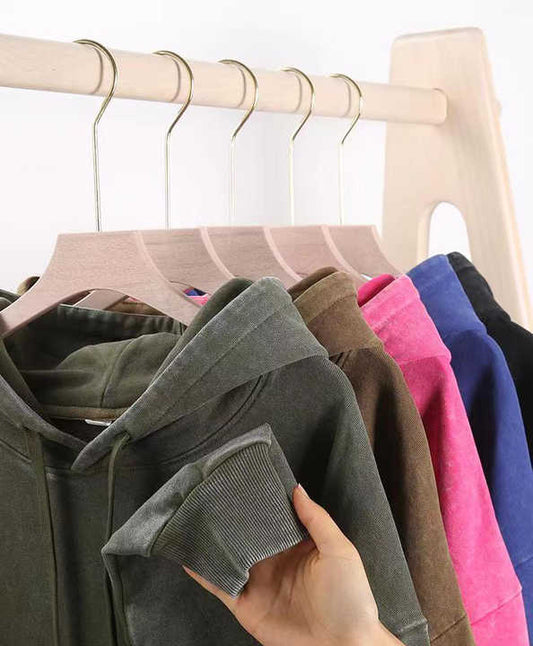 قطن تيري فرنسي للنساء بغطاء رأس .