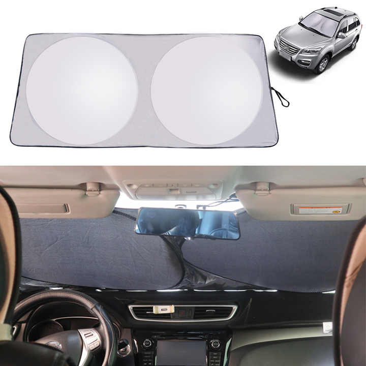 مخصص شعار المحمولة للطي سيارة نافذة أمامية . Custom Logo Portable Folding Car Front Window