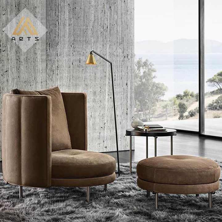 Elegant velvet sofa