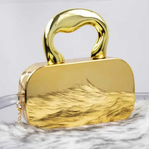 Women's Handbag Shiny Geometric Pattern Top Handle Wedding Party Popular Other Occasions Acrylic Gold