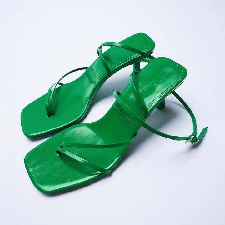 Women's square-toe high heel