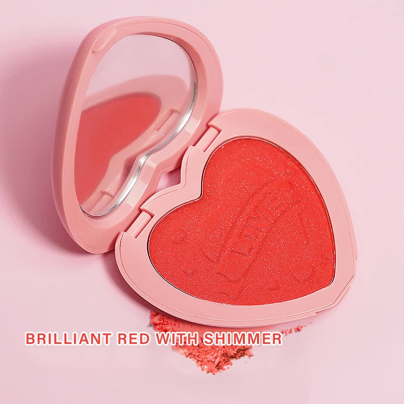 Heart-shaped face blush