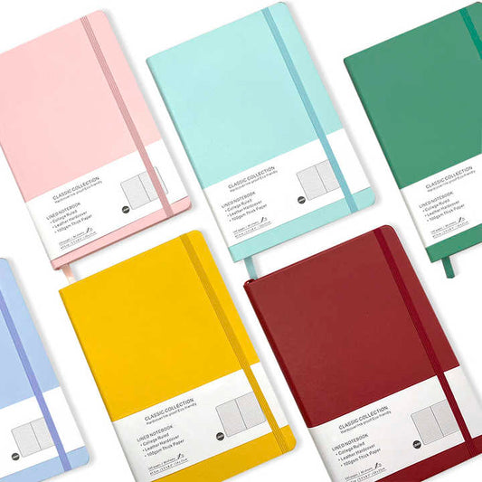 غلاف مقوى من الجلد الصناعي دفتر ملاحظات