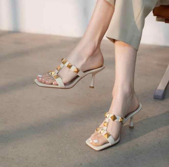 New summer leather heel