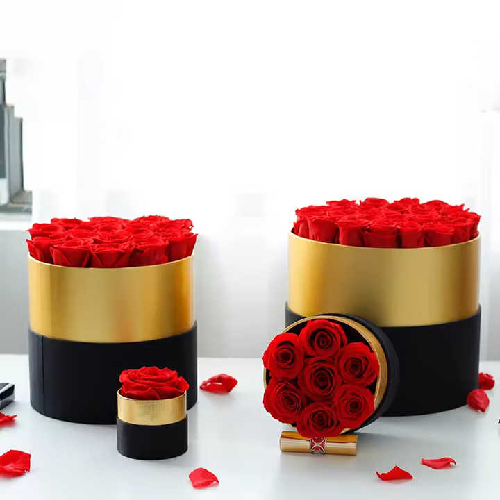 Preserved Flowers Eternal Preserved Rose in Box- هدية عيد الحب وعيد الميلاد