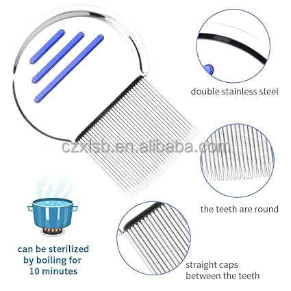 حزمة من 4 خدوش لإصلاح الجودة وإزالة القمل . Pack of 4 Quality Guaranteed Scratchers for Lice Removal