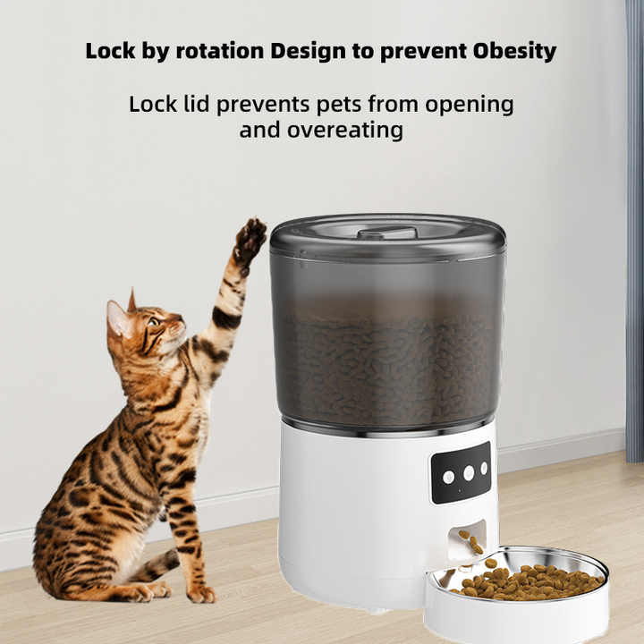 Smart Pet Feeder with WiFi, App Controlled, Adjustable