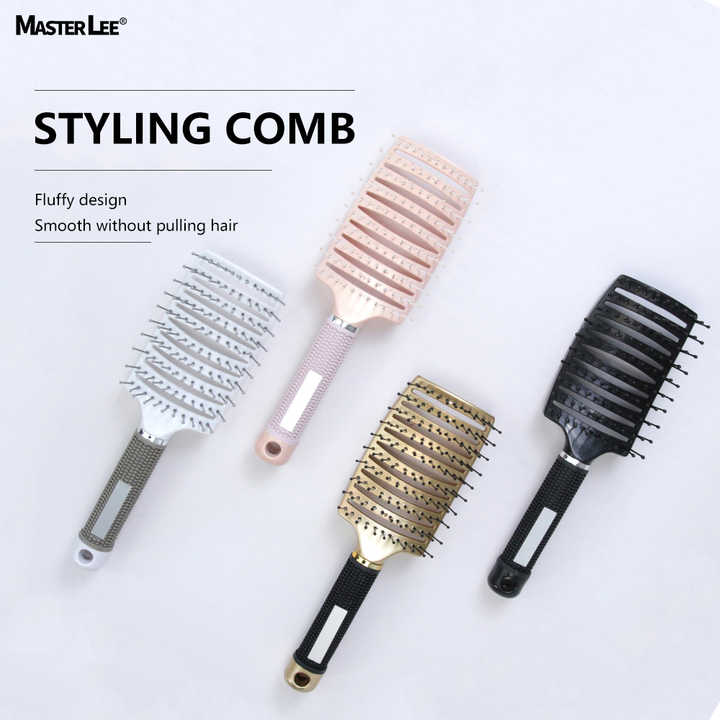 Factory Masterlee Brand Waterproof Vented Hair. فرشاة شعر منحنيه مقاومة للماء من ماركة Masterlee، مزودة