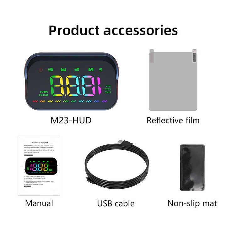M23 GPS HUD Head Up Display Speedometer Car Speed