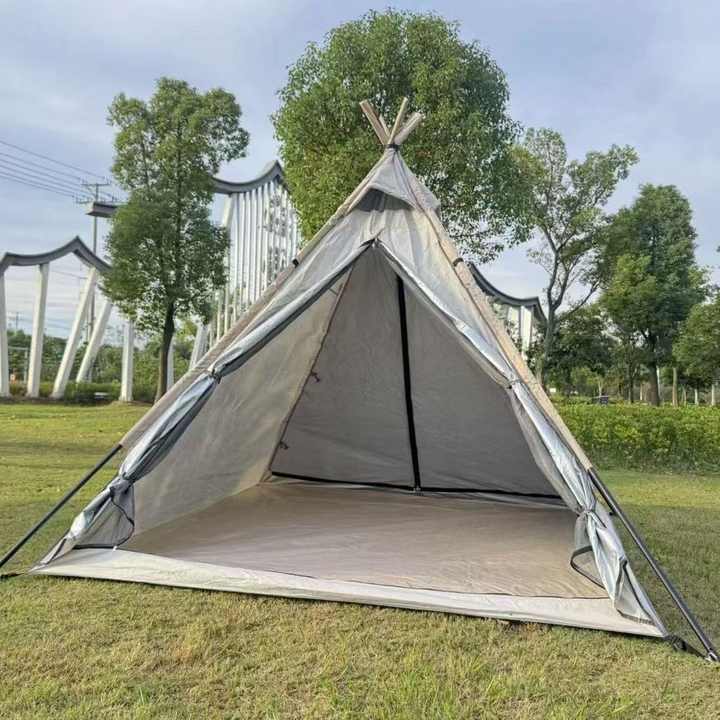 Indian Style Outdoor Pyramid Tent with Canopy