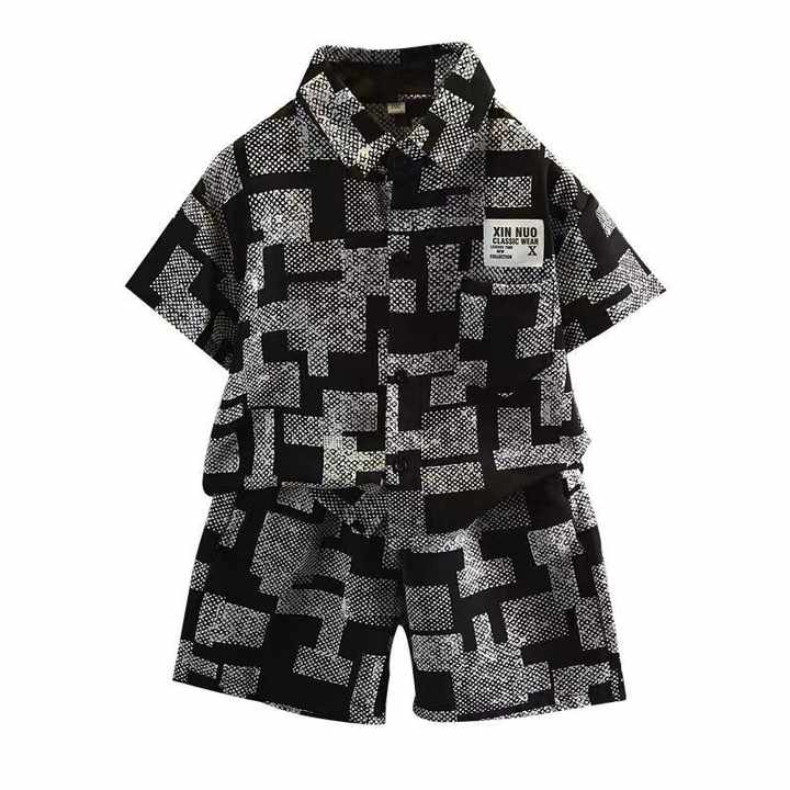 أحدث تصميم قمصان هاواي للأطفال مخصصة . Latest Design Kids Hawaiian Shirts Custom Printed Collar