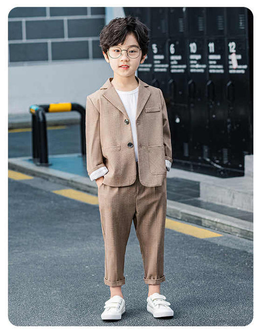 Children's suit boys and girls autumn and winter suit children's spring clothes.