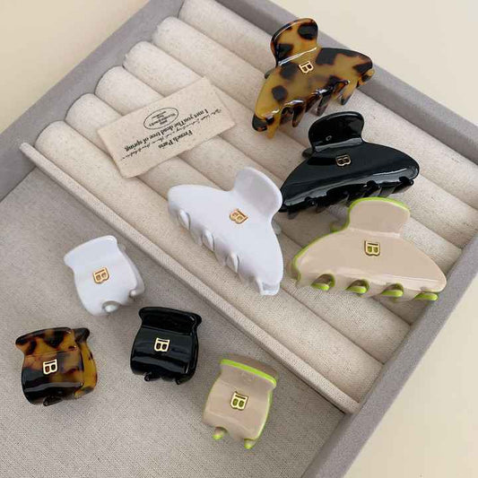 Korean Style Good Selling Gold Letter Hair Clip