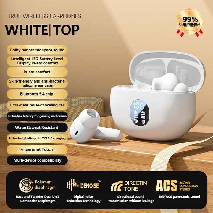 High-quality, original factory wireless earphones.