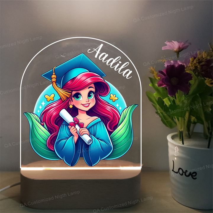 Personalized Mermaid Night Light for-مصباح ليلي
