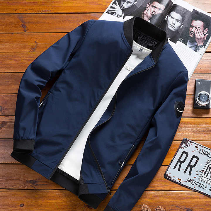 معطف رجالي كاجوال مقاس كبير 6XL بلون ساد . Men's Casual Solid Color Plus Size 6XL Coat