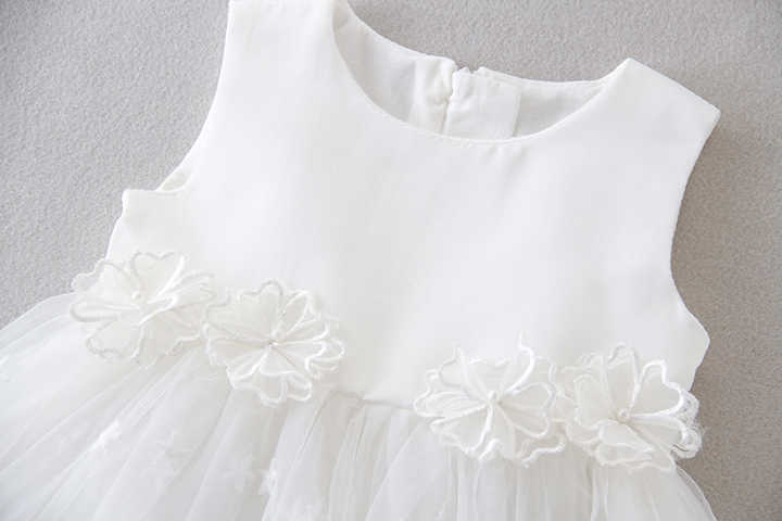 Dresses With Floral Embroidered - Baby Christening Dress