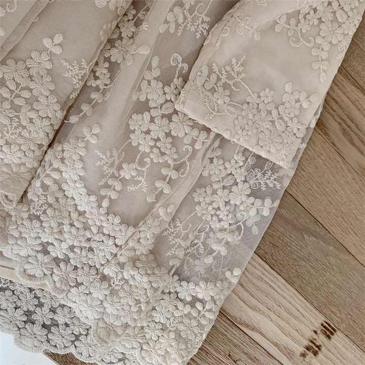 Girls' Dresses Autumn Kids Lapel Lace- New Autumn Girls Kids