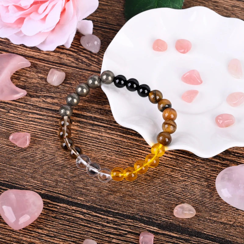 Natural gemstone beaded bracelets