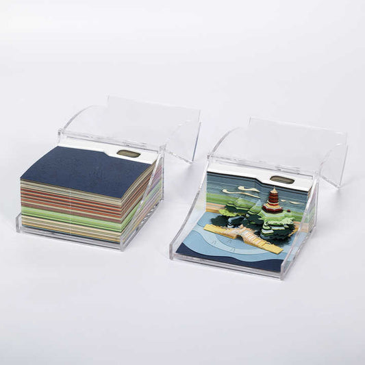 دفتر ملاحظات ثلاثي الأبعاد بمناظر صيفية