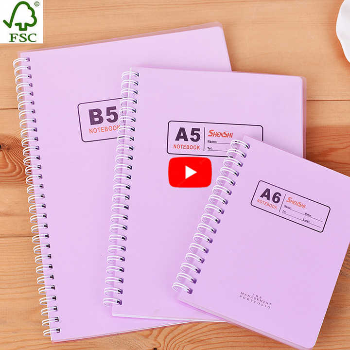 موردو المكاتب والمدرسة بسعر رخيص a4 دفتر حلزوني دفتر حلزوني