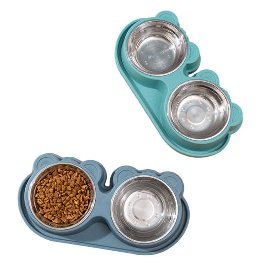 Anti-slip Stainless Steel Dog Accessories Pet Supplies Cat and Dog Non-slip Bowls and Feeders