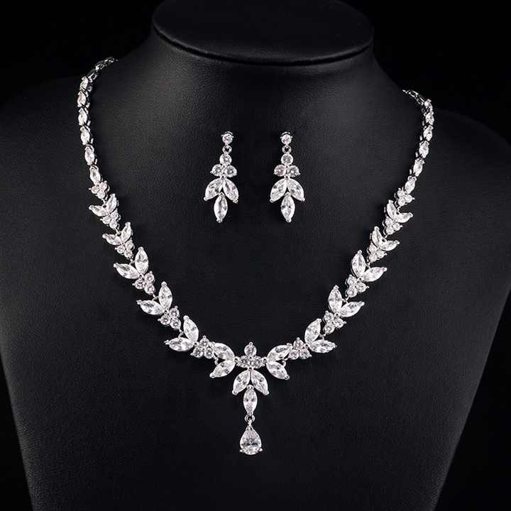 Korean Minimalist Wedding Jewelry Sets-طقم مجوهرات