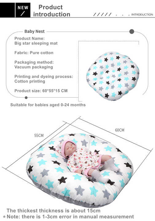 Super Soft Cotton Baby Snuggle Nest Bed