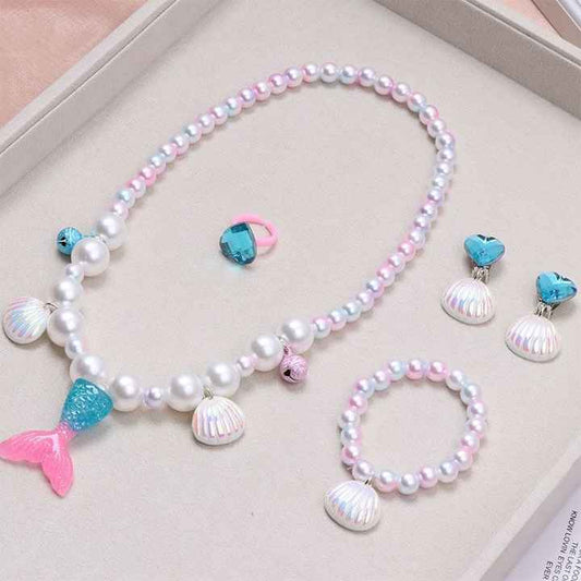 Kids Accessories Girls Jewelry Accessories Mermaid Tail Necklace Bracelet
