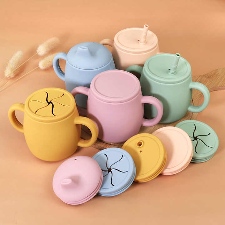 Bpa Free Silicone Baby Feeding Plates Set-مجموعة أطباق تغذية