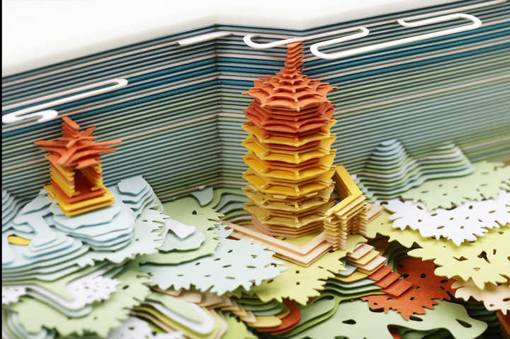 Holiday Birthday for Office Home Use- Creative 3D Art Calendar