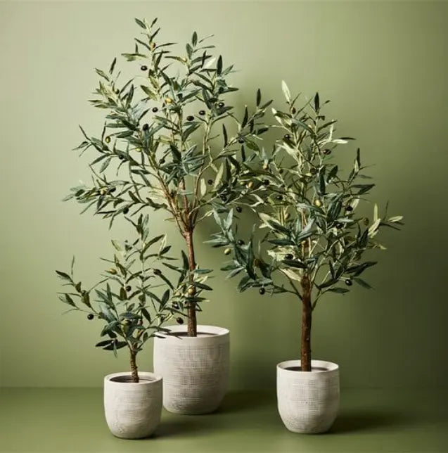 Artificial Olive Tree - Large Fake Plastic Potted