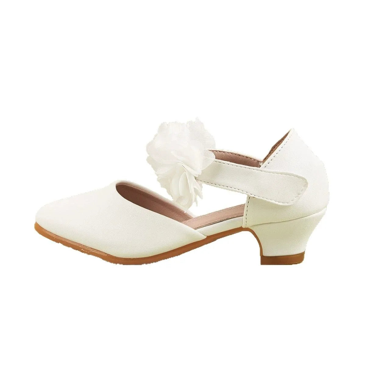Flower-shaped girls' heels