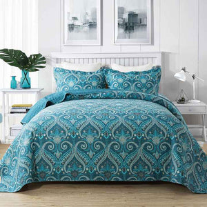 لحاف مايكروفايبر مفارش سرير قابلة للعكس أغطية . Microfiber Comforter Reversible Bedspreads Floral
