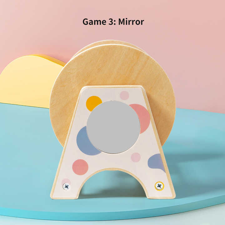 لعبة طبل مونتيسوري الخشبية الجديدة New Wooden Montessori Drum Toy, 3 in