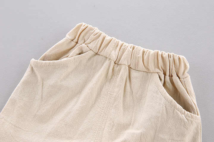 Boys' Shorts Summer Clothes for Little Boys with Leaf Pattern