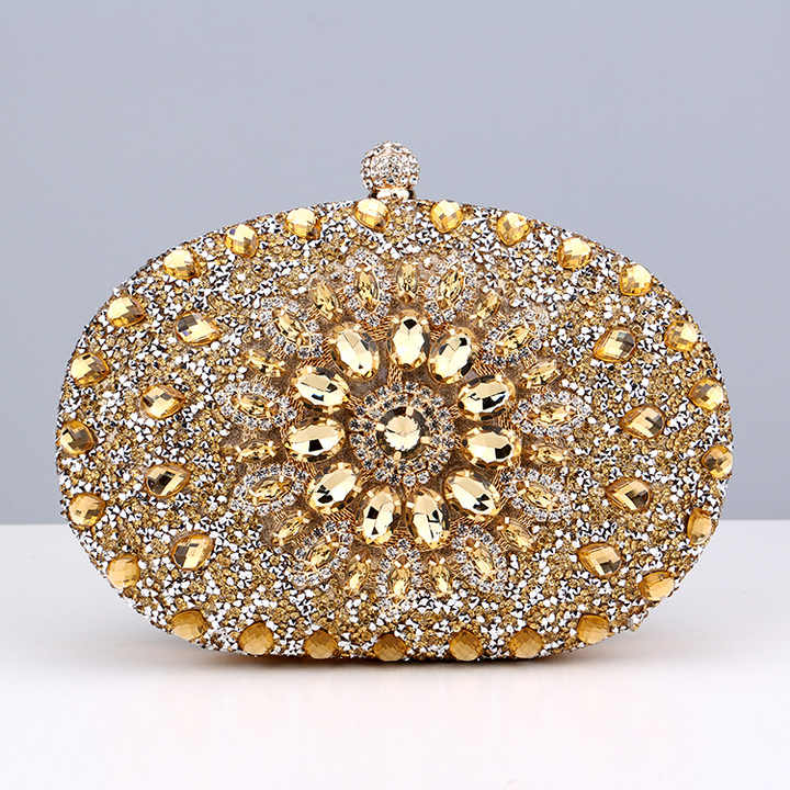 Diamond, Shiny Evening Clutch Bag for Women