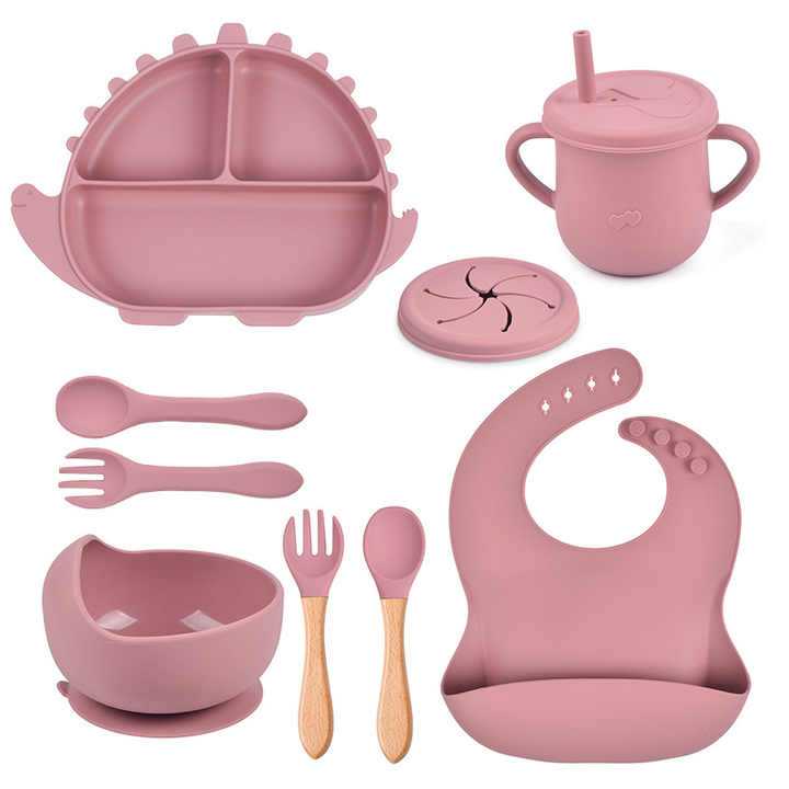Dinosaur Silicone Baby Feeding Supplies for Toddlers