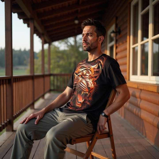 تيشيرت رجالي ثلاثي الأبعاد